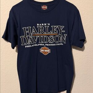Harley-Davidson Dark Blue Tee with Logo